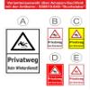 Private Road – No Winter Maintenance Sticker, 30 x 20 cm, 20 Var, S00018-040-B view 3