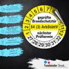 Fassbender-Druck Fire Protection Inspection Stickers, 30 mm, Self-Adhesive PVC, 120 Pieces view 2