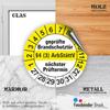 Fassbender-Druck Fire Protection Inspection Stickers, 30 mm, Self-Adhesive PVC, 120 Pieces view 4
