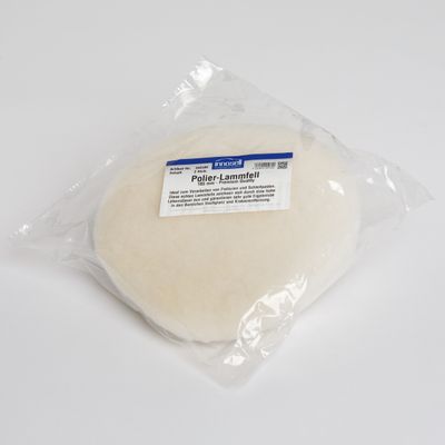 Innosell Genuine Lambswool Hook-and-Loop Polishing Bonnets, 185 mm, Set of 2