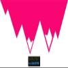 CLICKANDPRINT Mountain Flip-Image Sticker, 150 x 38.5 cm, Neon Pink view 1