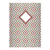 Kartenkaufrausch 16 Elegant Graphic DIN A5 School Notebooks, Writing Notebooks with Red Diamond Patterns, Ruling 4 view 1