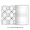 Kartenkaufrausch 16 Elegant Graphic DIN A5 School Notebooks, Writing Notebooks with Red Diamond Patterns, Ruling 4 view 2