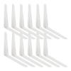 Merriway BH05494 London-Style Shelf Brackets, White, 12-Pack, 225 x 175 mm view 2