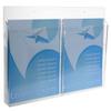 AV srl Wall-Mounted Brochure Holder with 2 Compartments view 1