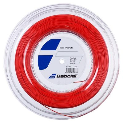Babolat RPM Blast Rough Tennis String, 200 m, Red/Fluorescent Rouge, 1.25 mm