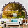 murando Nonwoven Photo Wallpaper – Window Landscape Nature, 400 x 280 cm, Living Room view 2