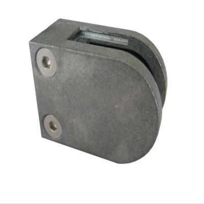 PMC Raw Zinc Flat Glass Clamp, Die-Cast Zinc, Mod. 09; 10.00 mm