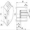 PMC Raw Zinc Flat Glass Clamp, Die-Cast Zinc, Mod. 09; 10.00 mm view 2