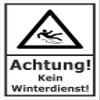 No Winter Maintenance Service Sign - 30 x 20 cm - 3 mm Rigid Foam - 20 Var - S00018-064-A view 1