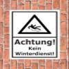 No Winter Maintenance Service Sign - 30 x 20 cm - 3 mm Rigid Foam - 20 Var - S00018-064-A view 2