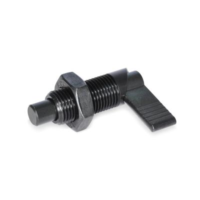 Ganter Standard Elements | Indexing Plunger GN 612-8-M16x1.5-AK | Pin Diameter: 8 mm | Burnished Steel | 1 Pc.