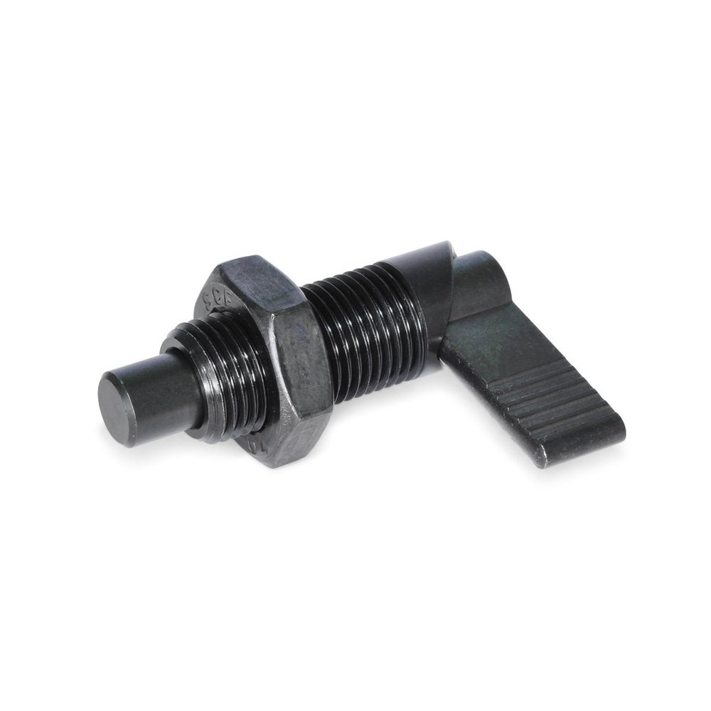 Ganter Standard Elements | Indexing Plunger GN 612-8-M16x1.5-AK | Pin Diameter: 8 mm | Burnished Steel | 1 Pc.