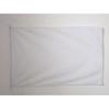 AZ FLAG Solid White Boat Flag 90 x 60 cm, Mesh Polyester, Plastic Rings view 1