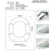 Ideal Standard Linda Toilet Seat, White, Chrome-Plated Hinges, Bianco Euro view 2