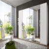 Wimex Lotto Sliding-Door Wardrobe, 270 x 210 x 65 cm (W/H/D), White/Mirror view 2