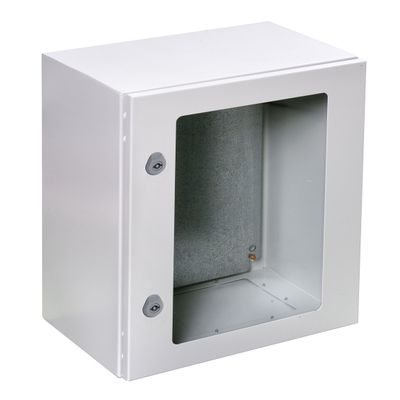 IDE GNT503020 Metallic Enclosure, Transparent Door, IP66, RAL7035
