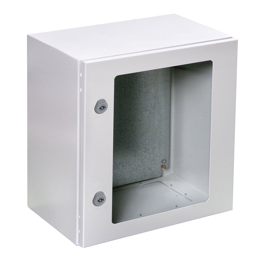 IDE GNT503020 Metallic Enclosure, Transparent Door, IP66, RAL7035