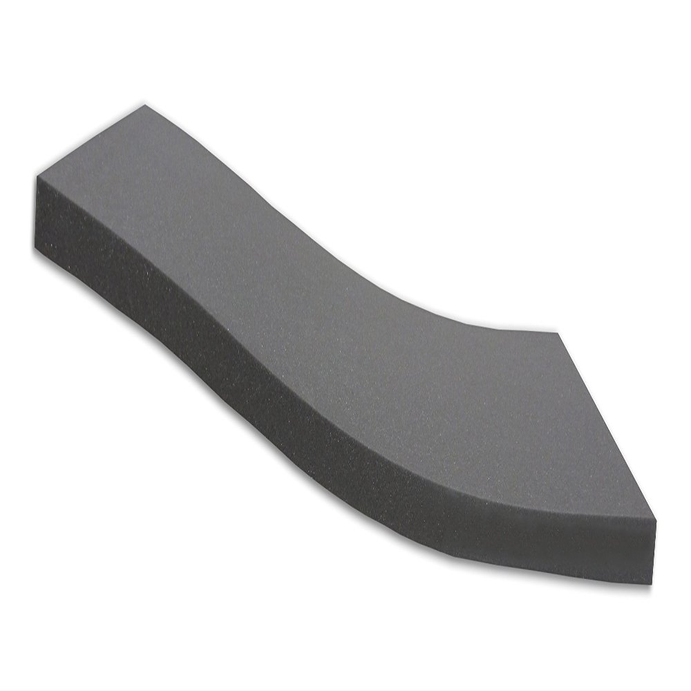 Dibapur Black Orthopedic Cold-Foam Mattress, H2, 120 x 200 x 7 cm, Cover Not Included