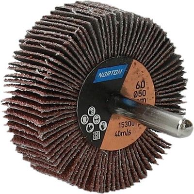 Norton R207 Abrasive Bristle Brush with Banding, 50 x 20 x 6 mm, G60