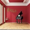 CLICKANDPRINT Musical Notes Wall Decal, 210 x 72.5 cm, Lime Green view 2
