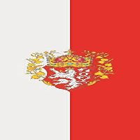 U24 Flag of the Kingdom of Bohemia, Portrait Format, Premium Quality, 150 x 500 cm