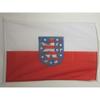 AZ FLAG Thuringia Boat Flag 90 x 60 cm Mesh Polyester Plastic Rings view 1