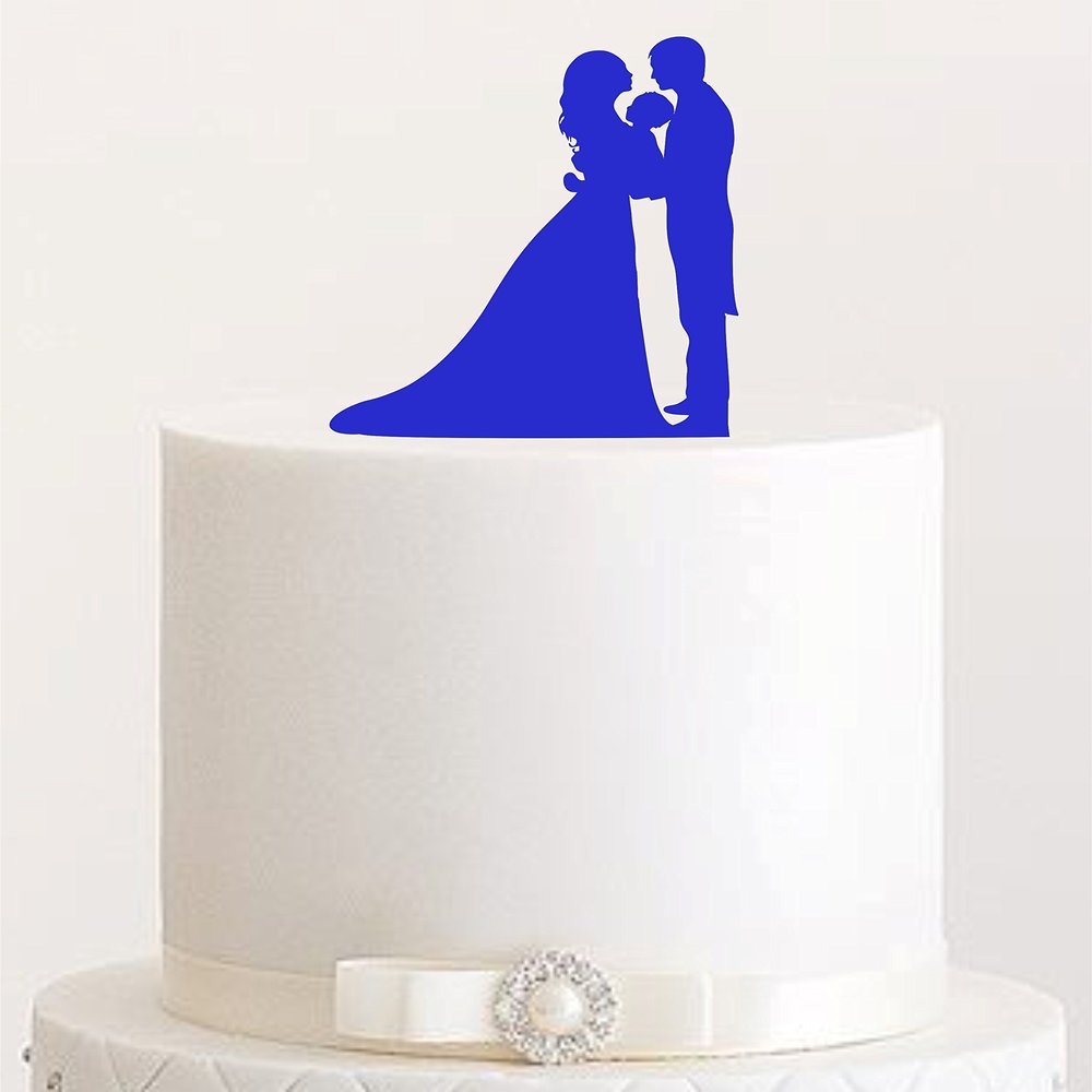 Cake Topper #11 Acrylic, Wedding Cake (Dark Blue)