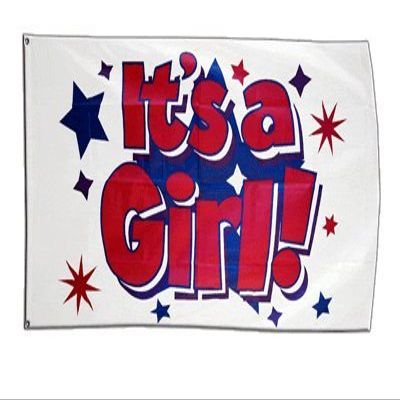 Flaggenfritze It's a Girl 2 Flag + Free Sticker