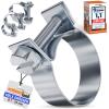 1 Mini Hose Clamp, 7–9 mm, W1 Galvanized Steel, 9 mm Wide view 1