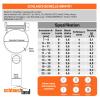 1 Mini Hose Clamp, 7–9 mm, W1 Galvanized Steel, 9 mm Wide view 3