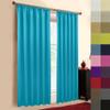 Sun World Custom-Made Blackout Thermal Curtain, Ruffle Tape and Tabs, Turquoise, 110 x 145 cm view 1