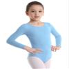 Girls' Ballet Leotard, Long or Short Sleeve, Blue, Size 110–116 view 2