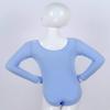 Girls' Ballet Leotard, Long or Short Sleeve, Blue, Size 110–116 view 4