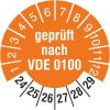 2,500 Inspection Labels, Tested According to VDE 0100, 2024–2029, 30 mm view 1