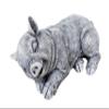 stoneandstyle Cast Stone Pig Figurine, Handmade in Germany, Frost- and Weather-Resistant to -30°C view 1