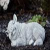 stoneandstyle Cast Stone Pig Figurine, Handmade in Germany, Frost- and Weather-Resistant to -30°C view 2