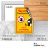 CAUTION: ROOF AVALANCHE HAZARD Sticker, WI-008, 45 × 30 cm view 4
