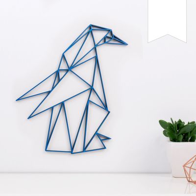 KLEINLAUT 3D Origami Penguin, Design A, 28.6 x 30 cm (L), White