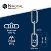 V4A/A4 Stainless Steel Long-Link Chain DIN 763/DIN 5685, 6 mm x 5 m view 3