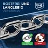 V4A/A4 Stainless Steel Long-Link Chain DIN 763/DIN 5685, 6 mm x 5 m view 4