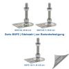 Schwaderer BSFE 80 V Adjustable Machine Foot, Stainless Steel, M10 x 250 view 3