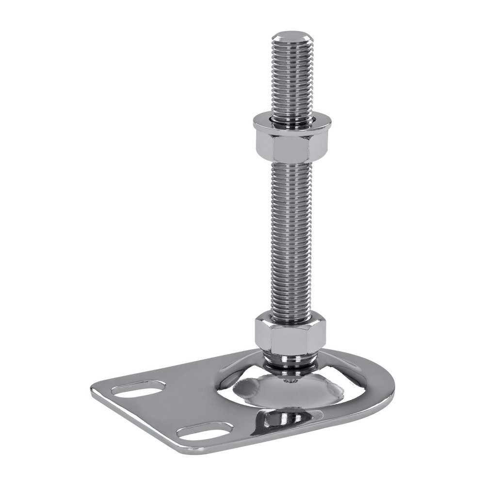 Schwaderer Height-Adjustable Machine/Leveling/Articulated Foot BSF80, 80 mm, M24, 150 mm