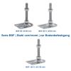 Schwaderer Height-Adjustable Machine/Leveling/Articulated Foot BSF80, 80 mm, M24, 150 mm view 4