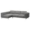 Soferia Sofa Cover Compatible with NOCKEBY 2-Seat Sofa, Elegance Light Gray view 1