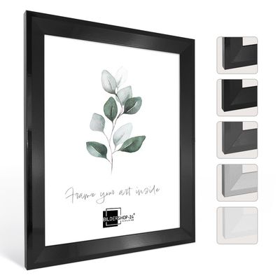 RIA Picture Frame 80 x 120 cm, Black (High-Gloss)