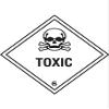 Caledonia Signs 14476F Toxic Sign, 200 x 200 mm, Rigid Plastic view 1