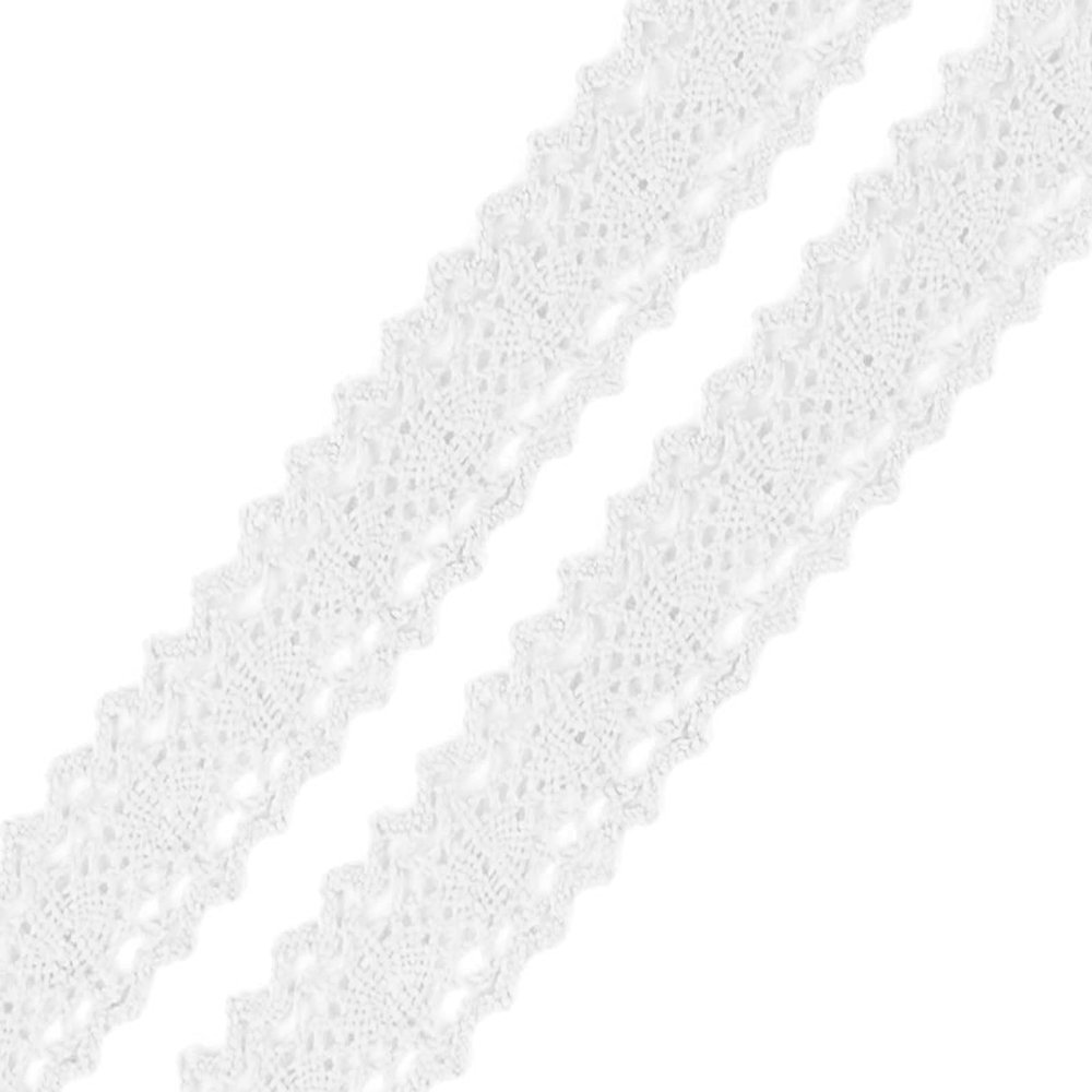 1 m Cotton Lace Trim 23mm Wide, Color Choice