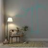 CLICKANDPRINT Swing on a Branch Wall Decal, 60 x 55.9 cm, Turquoise view 2