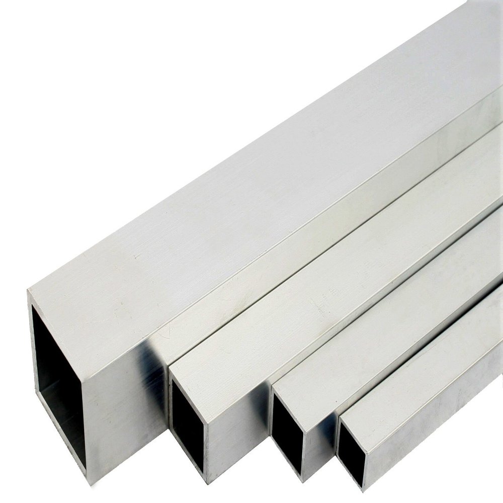 SixBros. EN AW-6060 T66 Mill-Finish Aluminum Square Tube, 15 x 15 x 2 mm, 500 mm